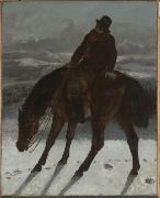Gustave Courbet Hunter on Horseback Germany oil painting artist